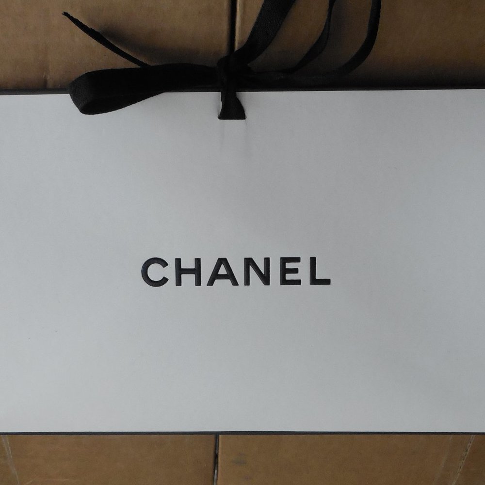CHANEL Triangle Gift Box Empty 8.75x5.5x3" - Picture 12 of 12